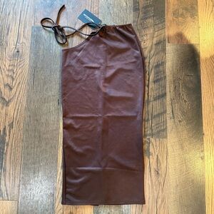 PrettyLittleThing Chocolate Pencil Skirt